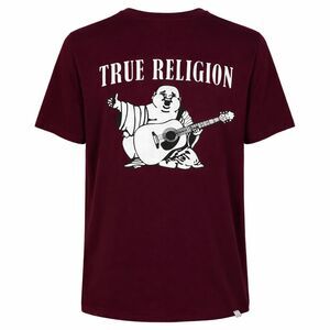 TRUE RELIGION DESIGNER SEMI-FITTED BUDDHA GRAPHIC EVERYDAY CREWNECK T-SHIRT